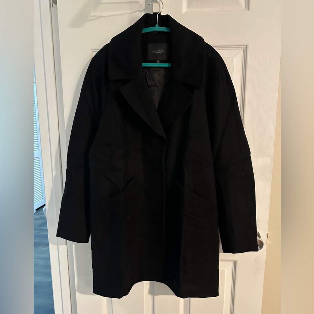 Marc New York Black Trench Coat